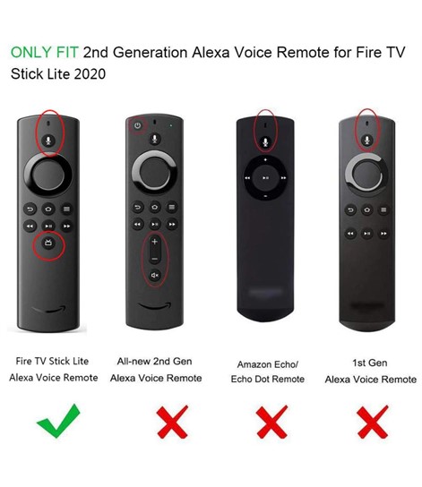 TECVITY Silicone Cover For Amazon Lite 2020 Remote