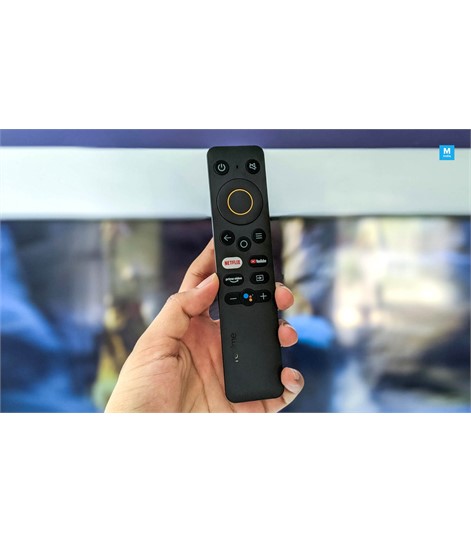 Realme LED TV Bluetooth Voice Remote Control  with YouTube, Netflix, Prime Video & Google Assistant.