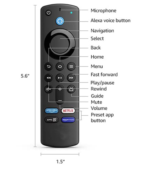 Amazon Fire TV Stick Voice Remote [ 3rd Gen ] (paring is Must).