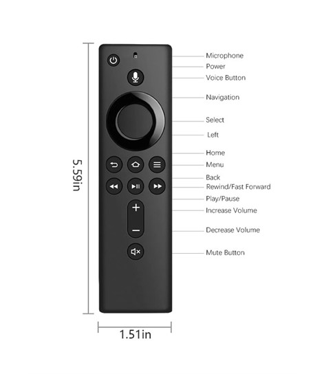 Amazon Fire TV Stick Voice Remote [ 2nd Gen ] (paring is Must).