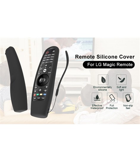 SK BLACK Silicone Cover For LG MR19, MR20 Magic Remote