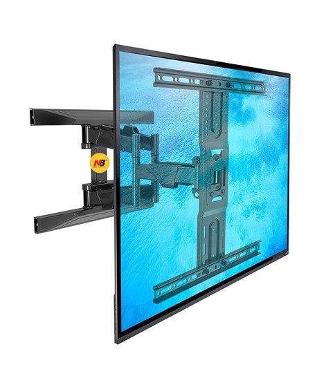 NB P6 New Full Motion Cantilever Wall Mount For 32" To 75" LCD/LED TV Up To 45.5 Kg.