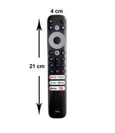 TCL RC902V FMR1 with Google Assistance (Voice Function), for TCL Android Smart LED TV.