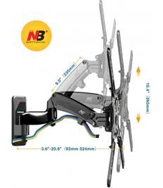 NB F300 Gas Strut Flexi Wall Mount for 24" to 35" 