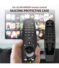 BLACK Silicone Cover for LG MR19, MR20 Remote