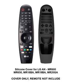 BLACK Silicone Cover for LG MR19, MR20 Remote