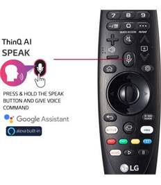 LG AN-MR20GA Magic Remote No.AKB75855505 With Voice, Scroll And Pointer For LG Smart LED TV.