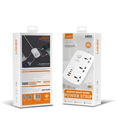 LDNIO SC3416 Extension Socket 3socket 65w PD3.0 + 60W QC3.0 Fast Charge Power 3250W-Line Cable 2m SC