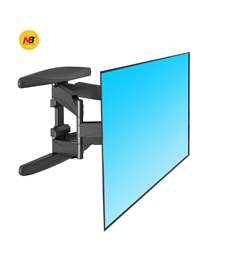 NB P65 New Full Motion Cantilever Wall Mount For 55" To 85" LCD/LED TV Up To 68.2 Kg.