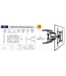 NB P65 New Full Motion Cantilever Wall Mount For 55" To 85" LCD/LED TV Up To 68.2 Kg.