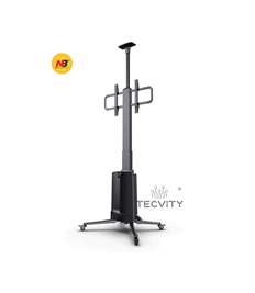 NB TW85 Black Heavy Duty TV Cart Flooring Stand