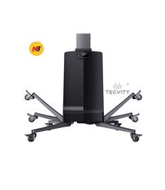 NB TW85 Black Heavy Duty TV Cart Flooring Stand