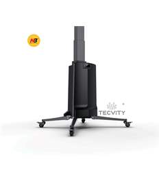 NB TW85 Black Heavy Duty TV Cart Flooring Stand