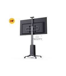 NB TW85 Black Heavy Duty TV Cart Flooring Stand