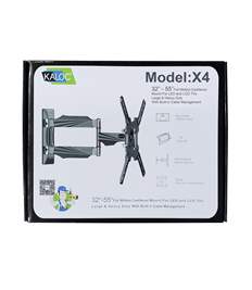 Kaloc X4 New Full Motion Cantilever Wall Mount For 32" To 55" LCD/LED TV Up To 31.8 Kg.