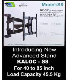 Kaloc S8 New Full Motion Cantilever Wall Mount For 32" To 55" LCD/LED TV Up To 31.8 Kg.