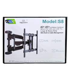 Kaloc S8 New Full Motion Cantilever Wall Mount For 32" To 55" LCD/LED TV Up To 31.8 Kg.